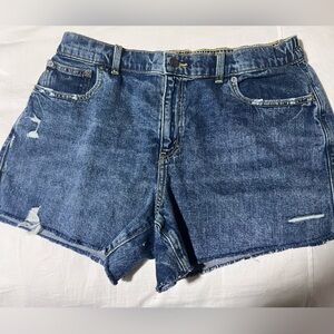 Aerie Daydream Distressed Denim Shorts